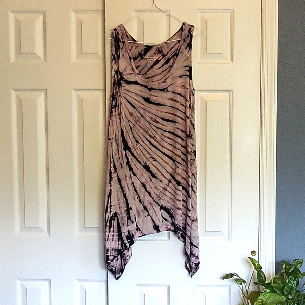 Mauve & black tank top from Soft Surroundings, size S